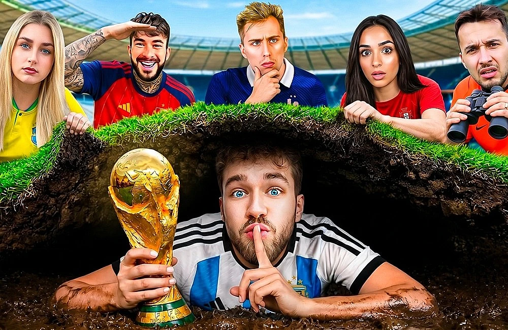 Mistrovství světa ve schovce na fotbalovém stadionu
